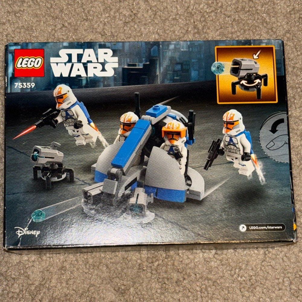 New Disney Lego Star Wars 75359 Ahsoka's 332nd Clone Trooper Battle Pack 108 Pcs